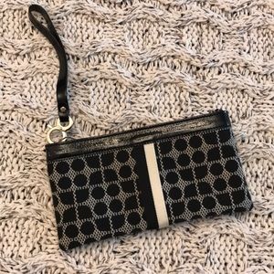 Kate Spade Black & Cream Wristlet.